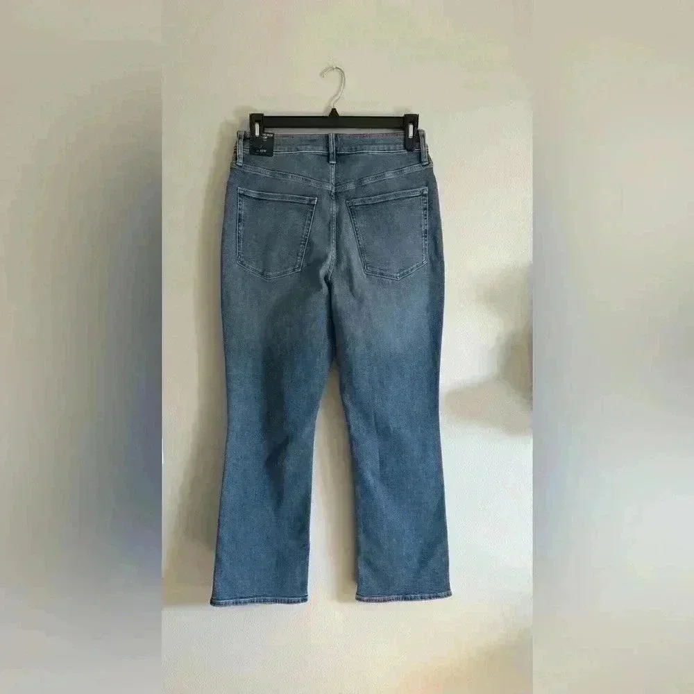 JCREW Tall curvy flare crop jean in all-day stretch - NWT